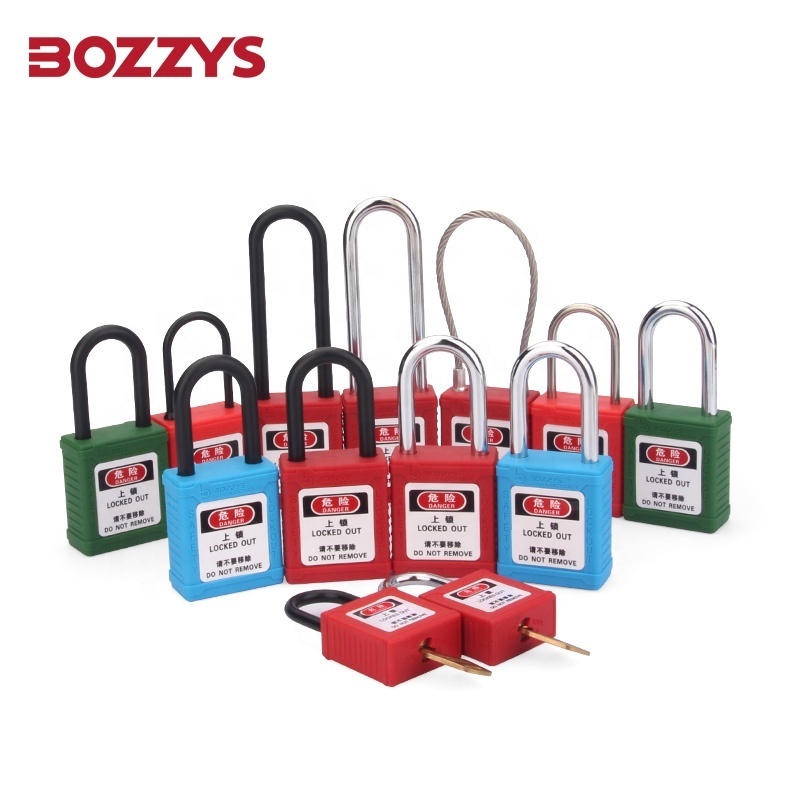 BOZZYS Zenex Composite Non-conductive Nylon Loto Safety Lockout Padlocks with Master Key for Lockout Tagout