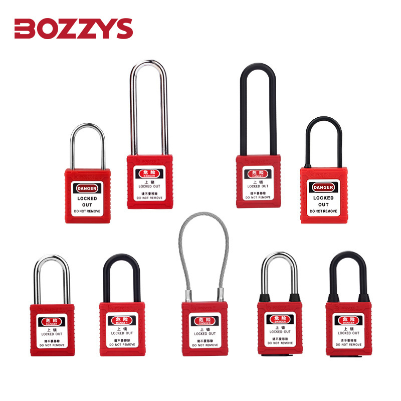 BOZZYS Zenex Composite Non-conductive Nylon Loto Safety Lockout Padlocks with Master Key for Lockout Tagout