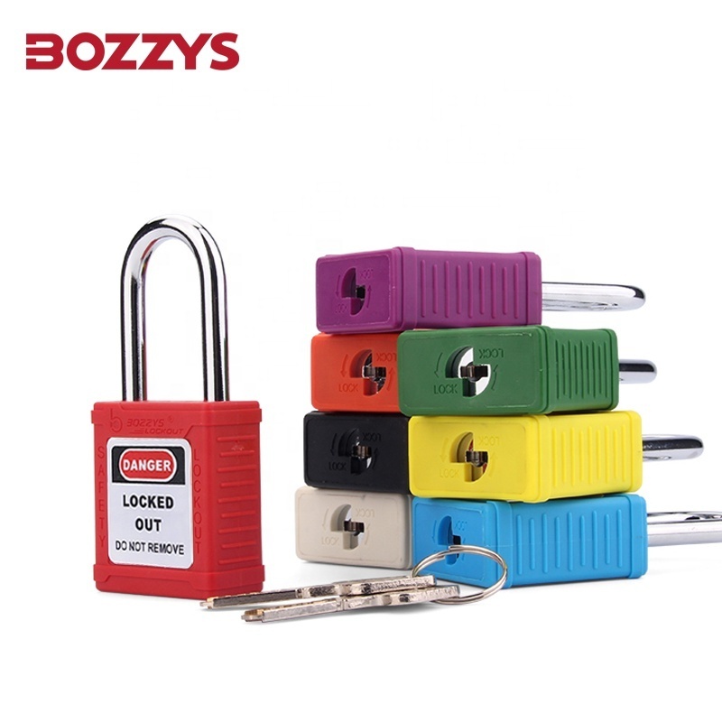 BOZZYS Zenex Composite Non-conductive Nylon Loto Safety Lockout Padlocks with Master Key for Lockout Tagout