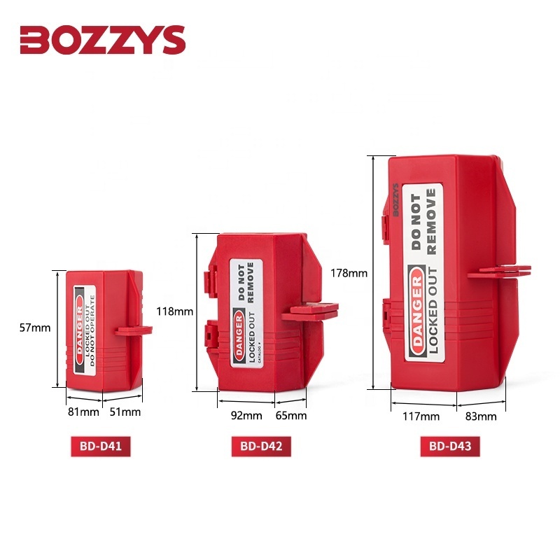 BOZZYS High Quality Electrical Plug Safety Lockout Device for Cables with a Dia. of 25mm