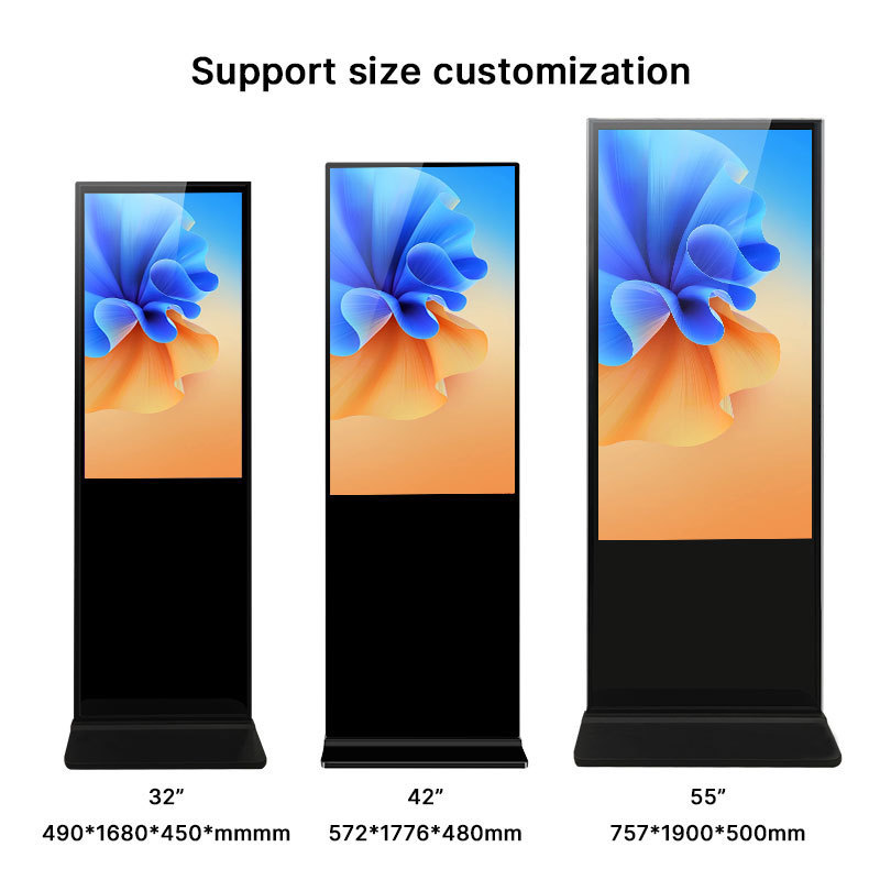 New Trendy Floor Standing Digital Signage and Display Wifi Lcd Screen Totem Kiosks Indoor Advertising Playing Equipment