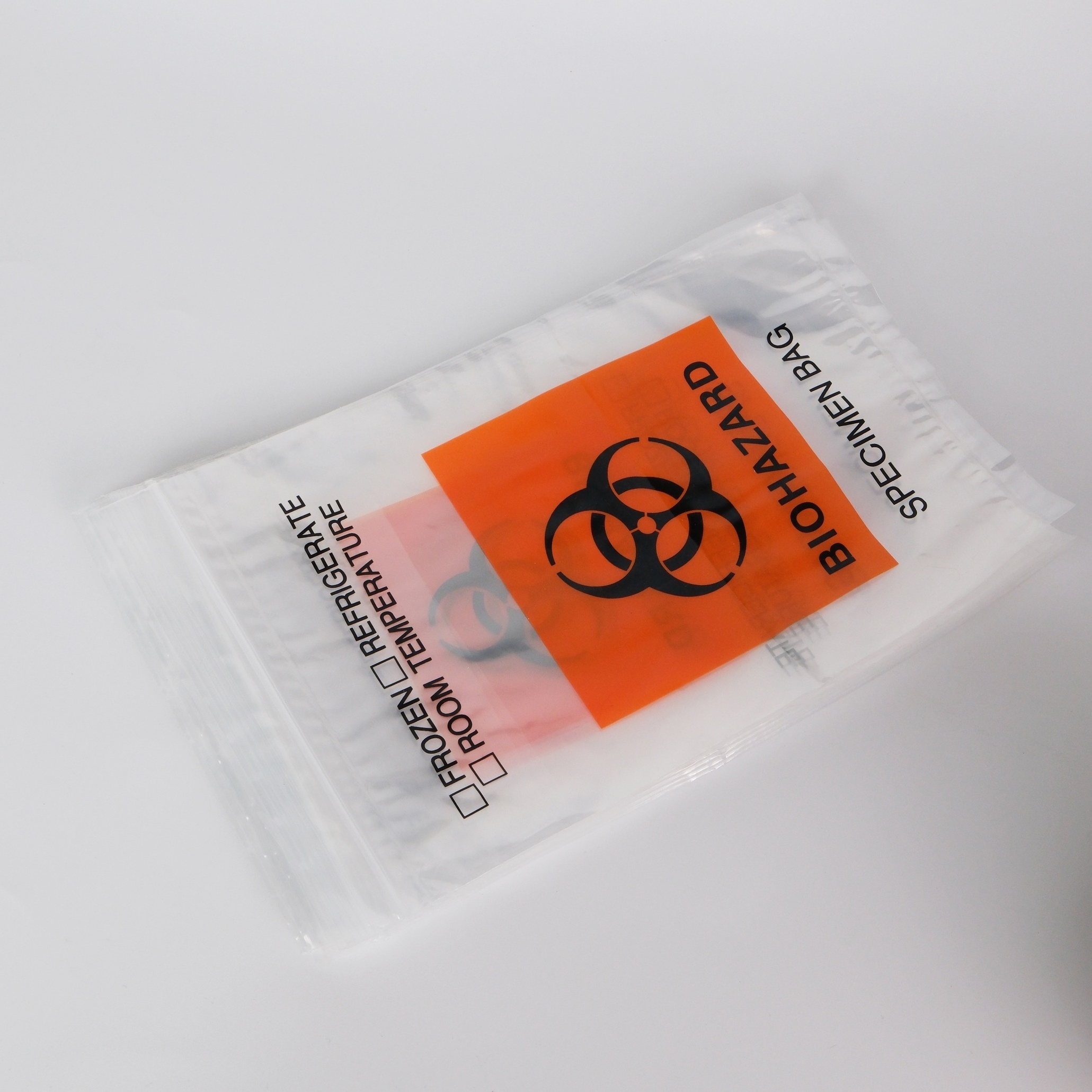 BPB Hot Selling Ziplock Lab Zipper Bio Hazard Biohazard Specimen Transport Poly Specimen Bag