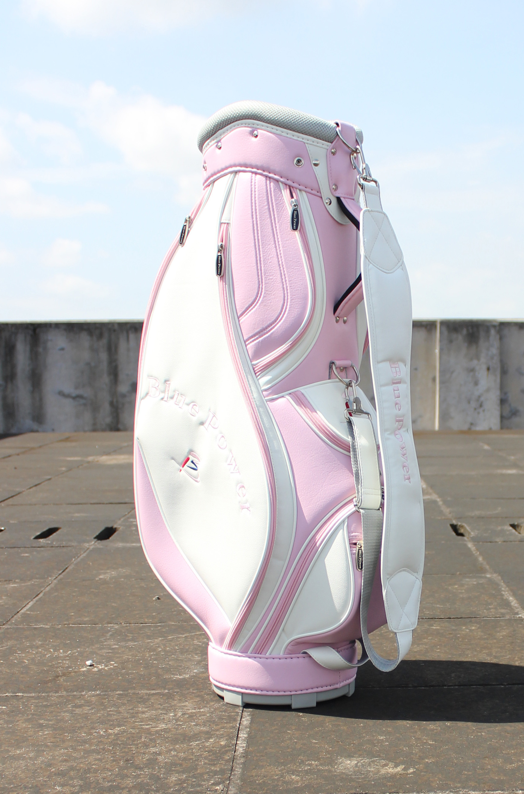 2022 Factory Customization Pink Ladies Golf Bag Women's Golf Caddie Bag PU Golf Bag