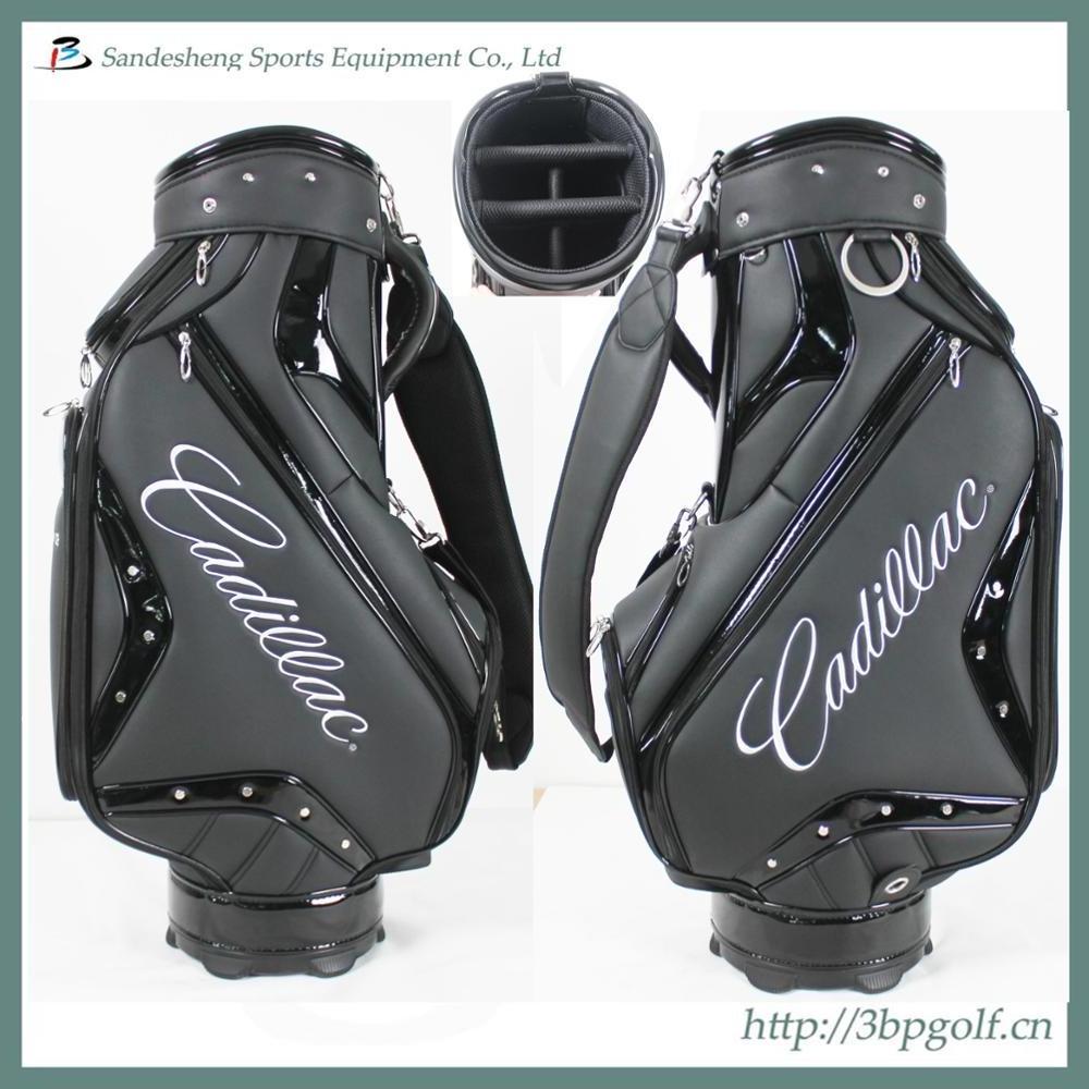 New design hotsale pu  tour golf stuff bag