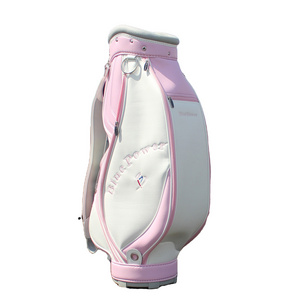 2022 Factory Customization Pink Ladies Golf Bag Women's Golf Caddie Bag PU Golf Bag