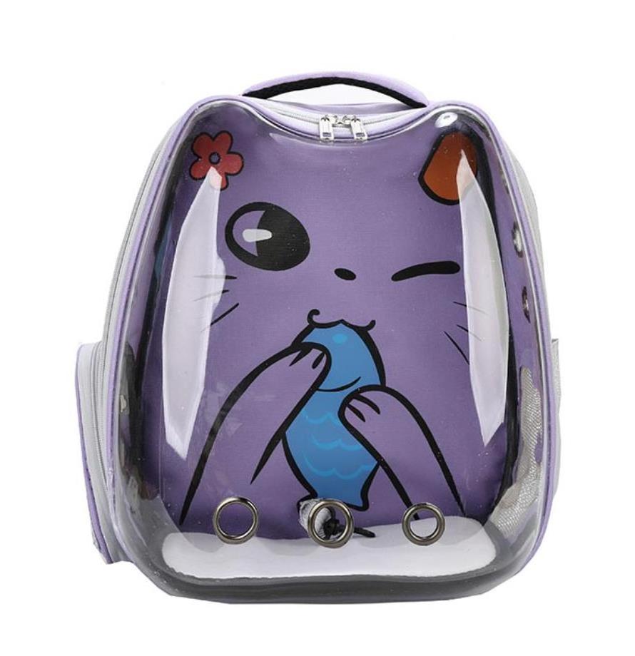 Factory Printed Bubble Cat Carrier Backpack Space Capsule Pet Carrier  Bag Transparent Extra Large For Pets Cute