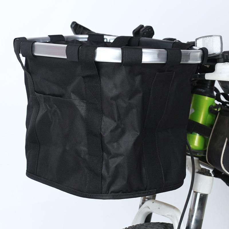 Bike Basket, Folding Small Pet Cat Dog Carrier Front Removable Bicycle Handlebar Basket Detachable Cycling Bag