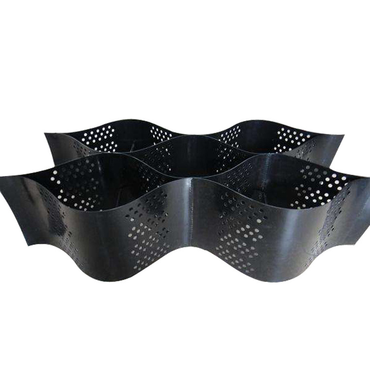 Honeycomb HDPE geocell for retaining wall and slope protection and subgrade strengthening