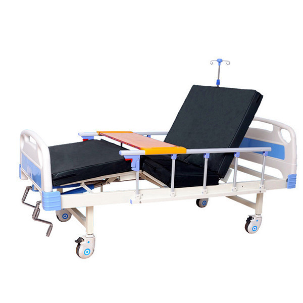 Factory Wholesale hospital bed ABS Two crank icu hospital bed medical beds for home care