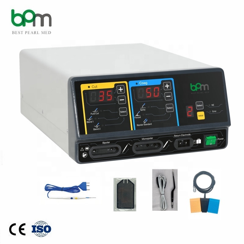 BPM-ES106 100W Monopolar Bipolar Diathermy ce iso Smoke Evacuator Esu Unit Electrosurgical Generator