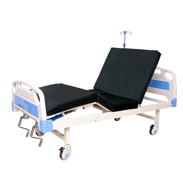 Factory Wholesale hospital bed ABS Two crank icu hospital bed medical beds for home care