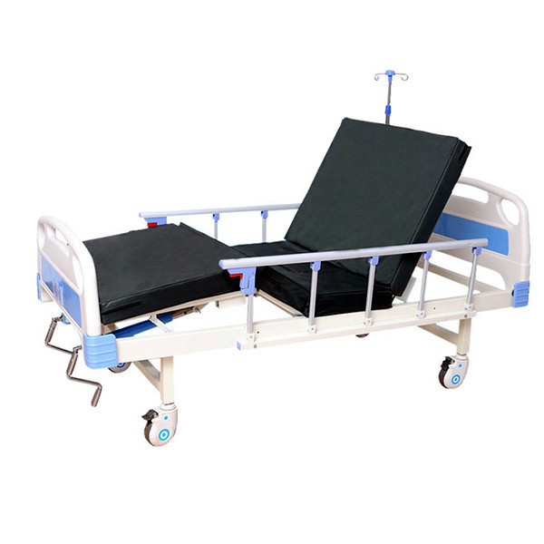 Factory Wholesale hospital bed ABS Two crank icu hospital bed medical beds for home care