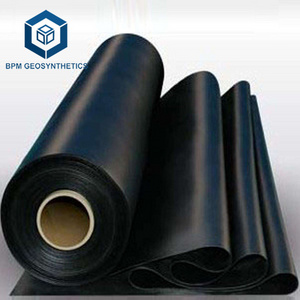 500 micron Black HDPE Geo Membranes Fish Farm Pond Liner and Geomembrane glue