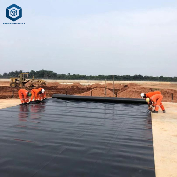 High Density Polyethylene Waterproof Flexible Pond Liner Geomembrane for Mining Projects in Ecuador