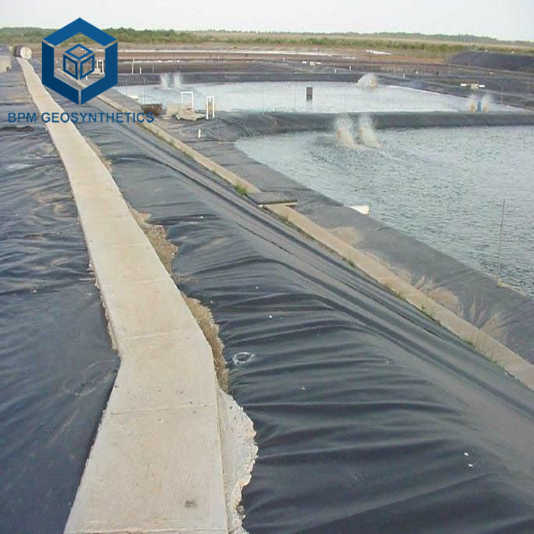 High Density Pond Liner 30 mil Hdpe Liner Polypropylene Geomembrane Hdpe Waterproofing Membrane for Shrimp Pond Liner