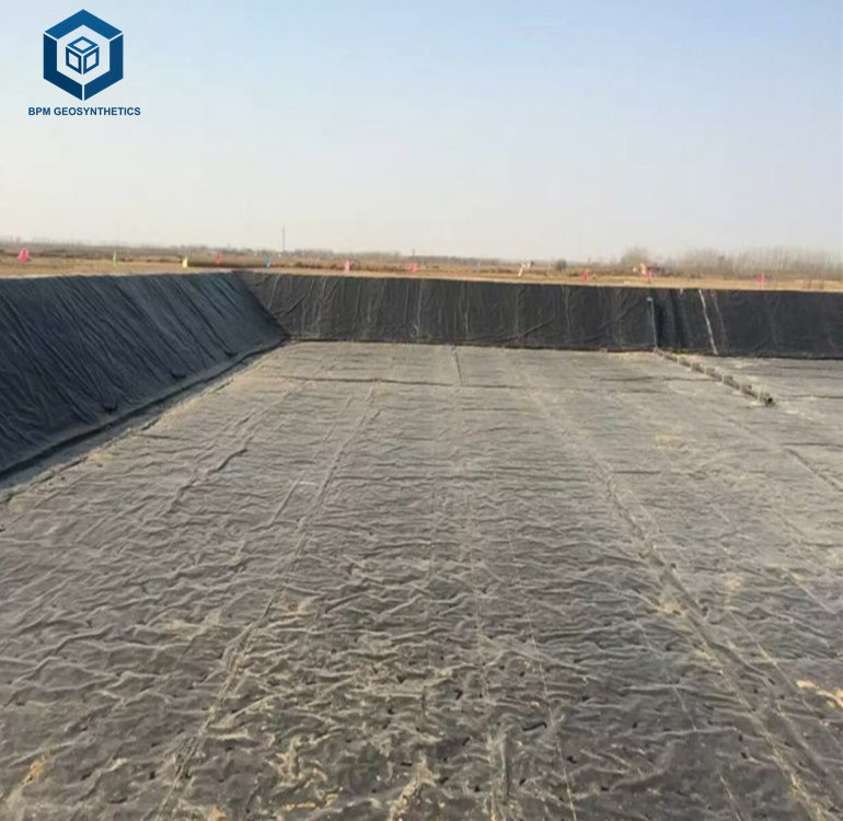 High Density Pond Liner 30 mil Hdpe Liner Polypropylene Geomembrane Hdpe Waterproofing Membrane for Shrimp Pond Liner