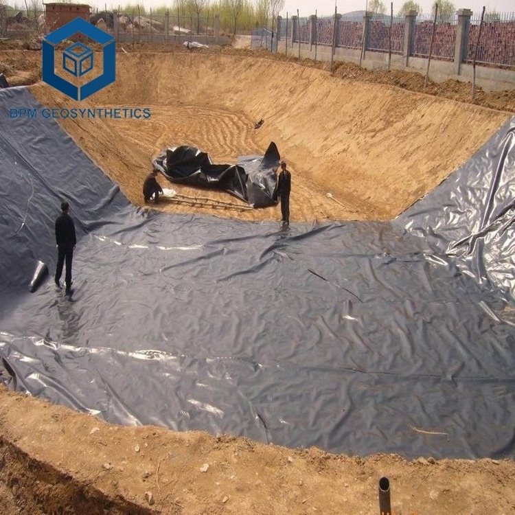 High Quality Smooth Reinforced Polyethylene HDPE Geomembrane Plastic Fish Pond Liners Film for Aquaculture in Thailand