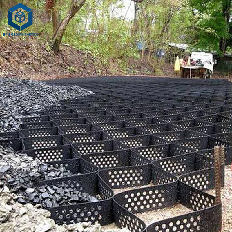 Well-made driveway stabilizer geocell stable geocell mesh stone gravel stabilizer/soil stabiliser geocell BPM Geosynthetics