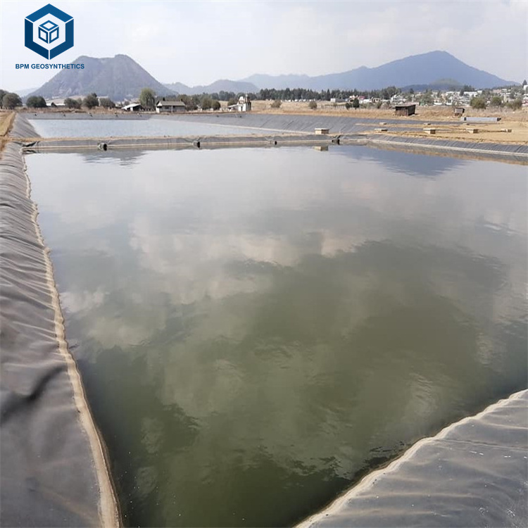 Impermeable Blue Geomembrane Pond Liner 2mm Thickness Roll for Artificial Lake