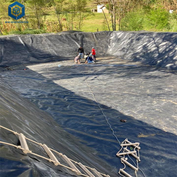 Pond Liner 1mm Black Blue HDPE Plastic Geo-membrane Tank Dam Lining Swim Pool Fish Pond Farm Liner GeoMembrane Price