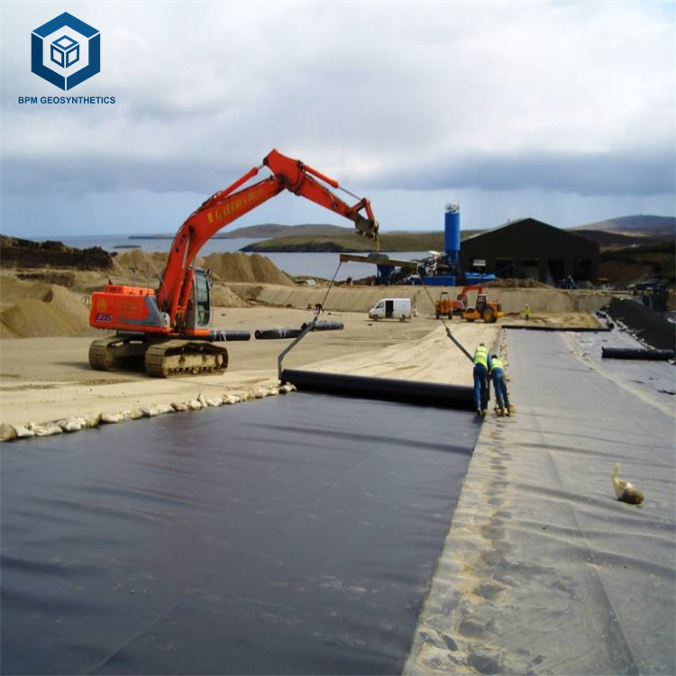 Reinforced Polypropylene HDPE Geomembrane 1.5mm Waterproof Plastic Pond Liner for Mining Project