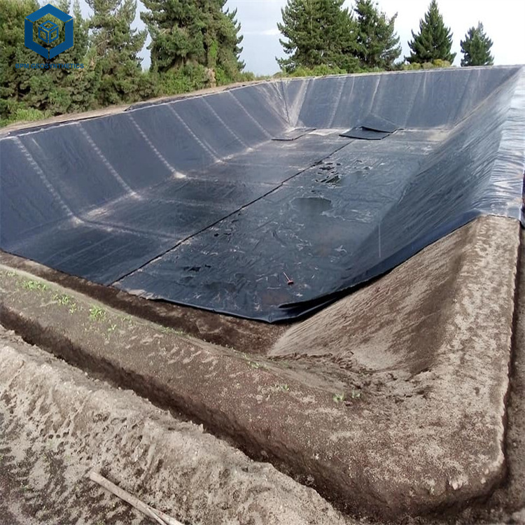 Pond Liner 1mm Black Blue HDPE Plastic Geo-membrane Tank Dam Lining Swim Pool Fish Pond Farm Liner GeoMembrane Price