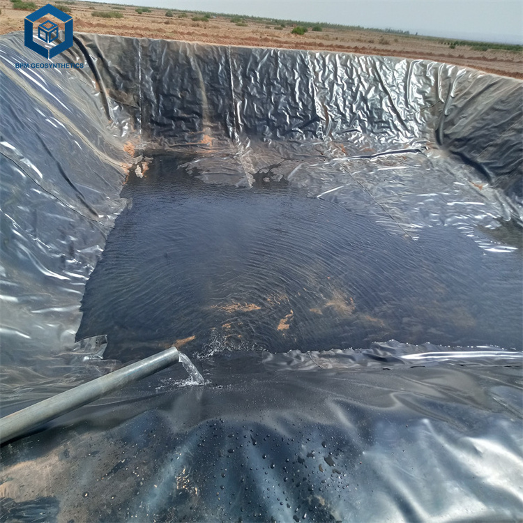 Pond Liner 1mm Black Blue HDPE Plastic Geo-membrane Tank Dam Lining Swim Pool Fish Pond Farm Liner GeoMembrane Price