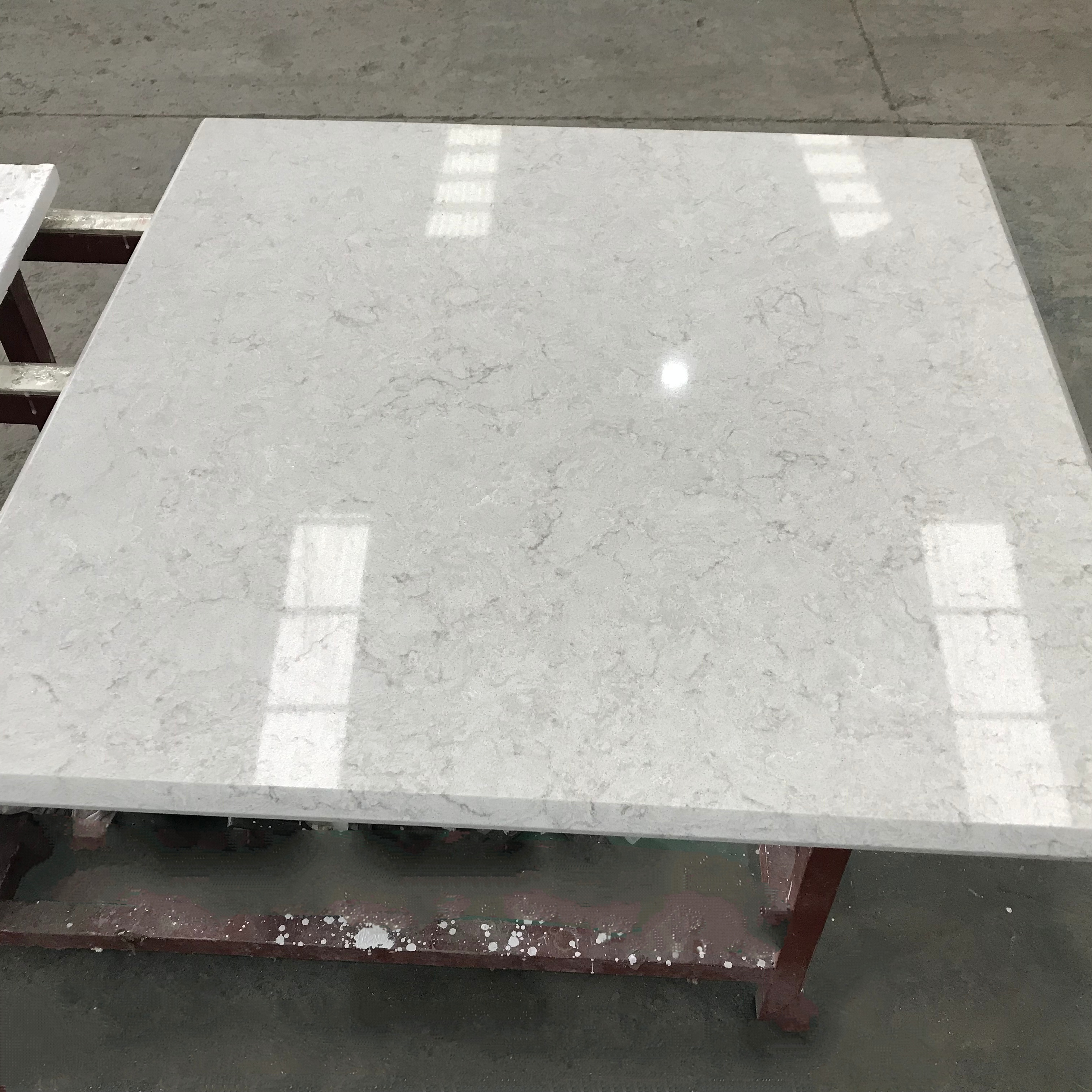 Vietnam quartz slabs for US market Carrara white marble look quartz slab artifical marble stone slabs