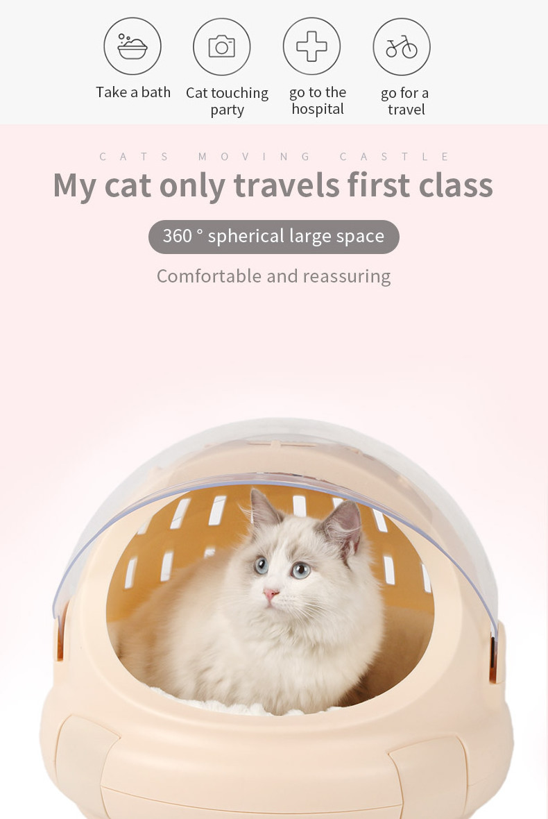 BPS Cat Carrier Spacecraft with Transparent Space Pet Outdoor Cage Cat Carrying Cat Box