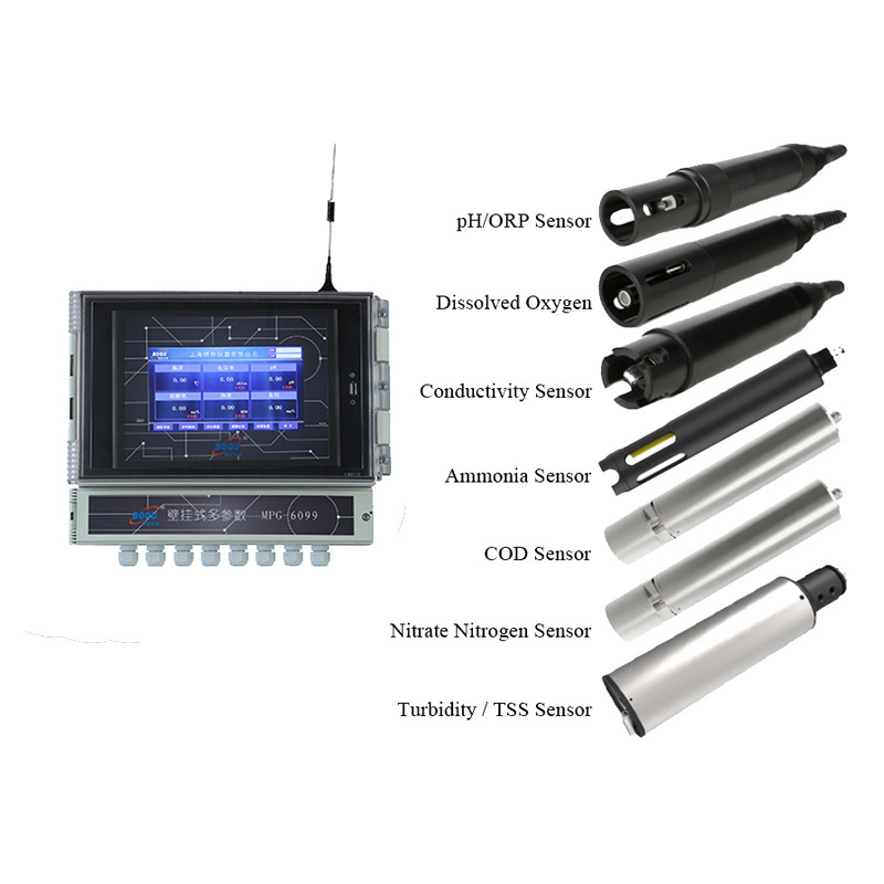 BOQU MPG-6099 Measuring pH/COD/TSS/Debit For Pulp And Paper Application Online Multi-parameter Meter/Analysis/Transmitter