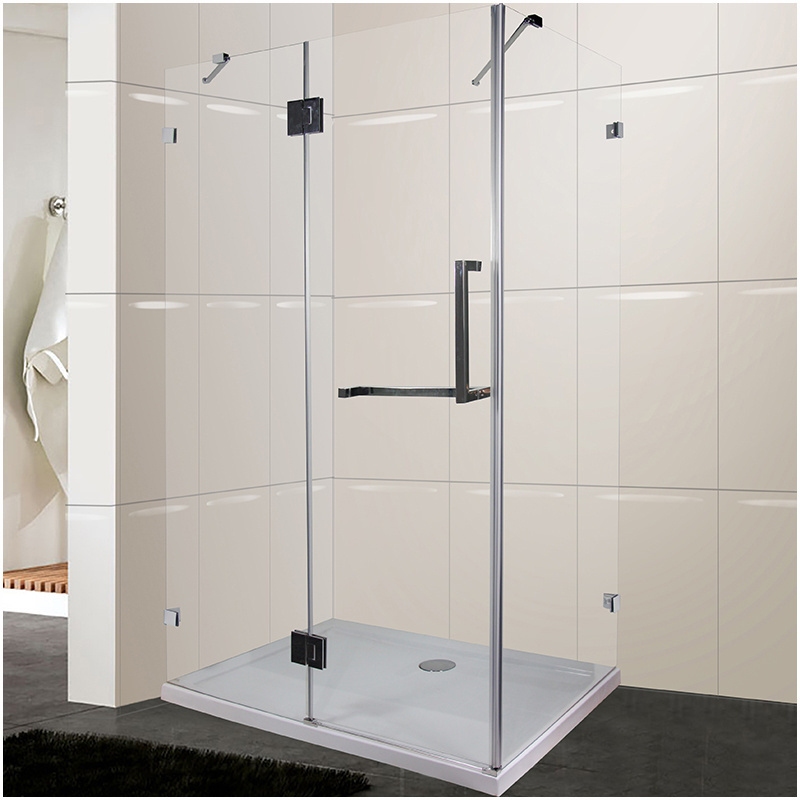 tempered glass frameless shower door hinges swing bathroom shower door corner offset 90 degrees shower door