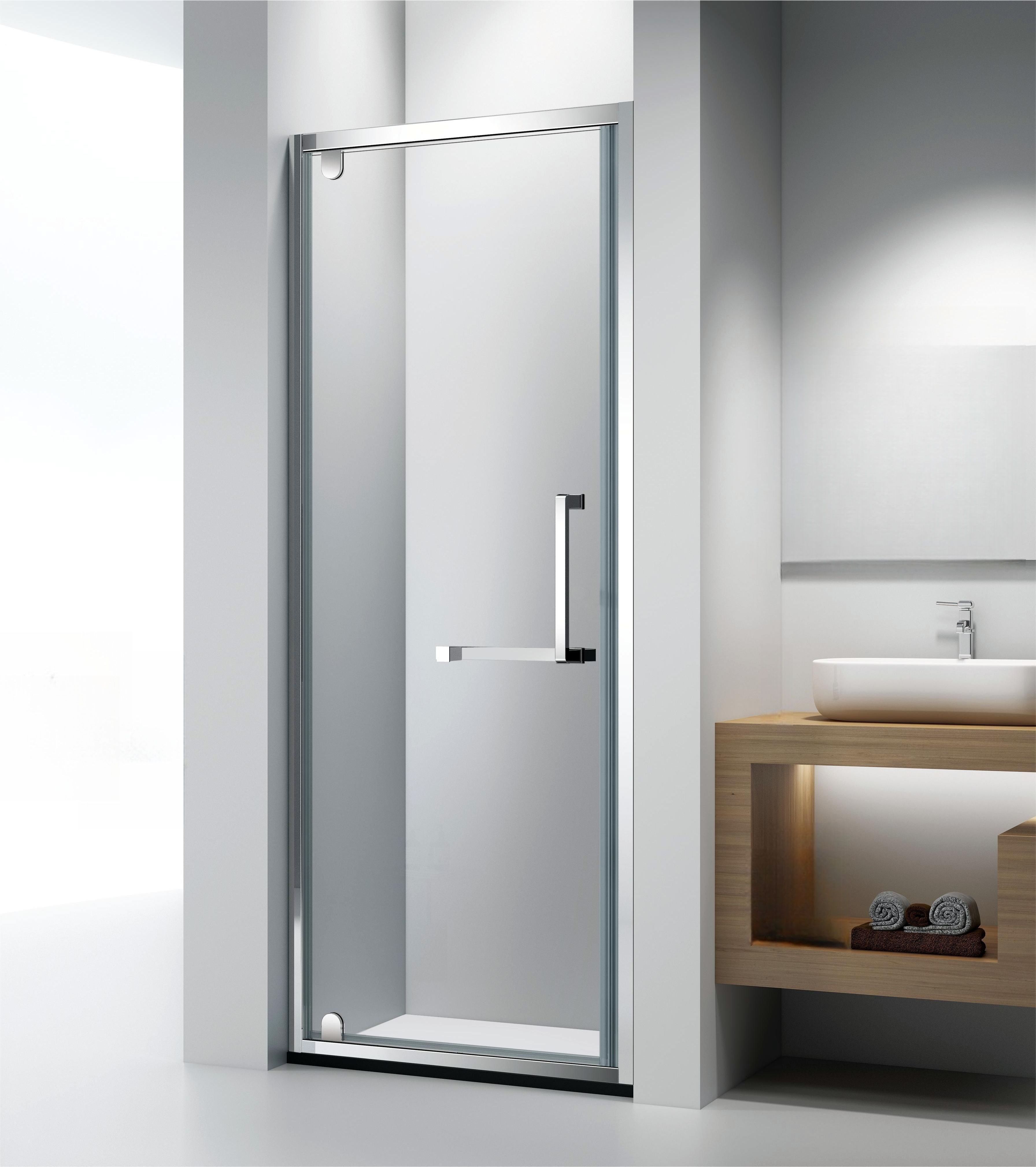 small size shower door between two walls one way swing hinges shower door hinged shower glass door