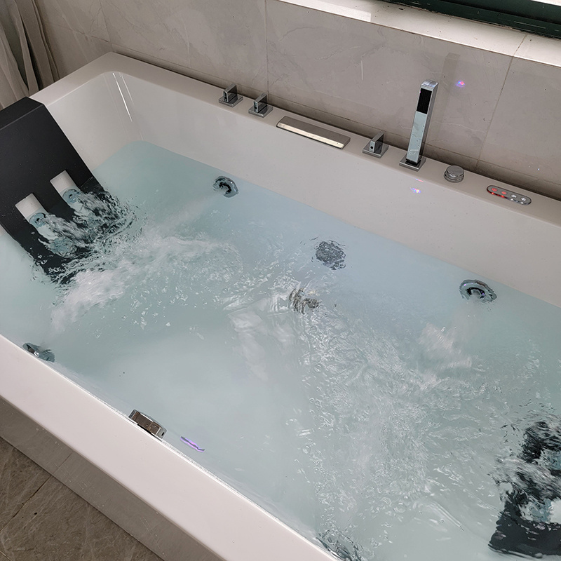 hydro massage bathtub modern acrylic jakuzzi indoor bathtub with massage freestanding whirlpool bathtubs