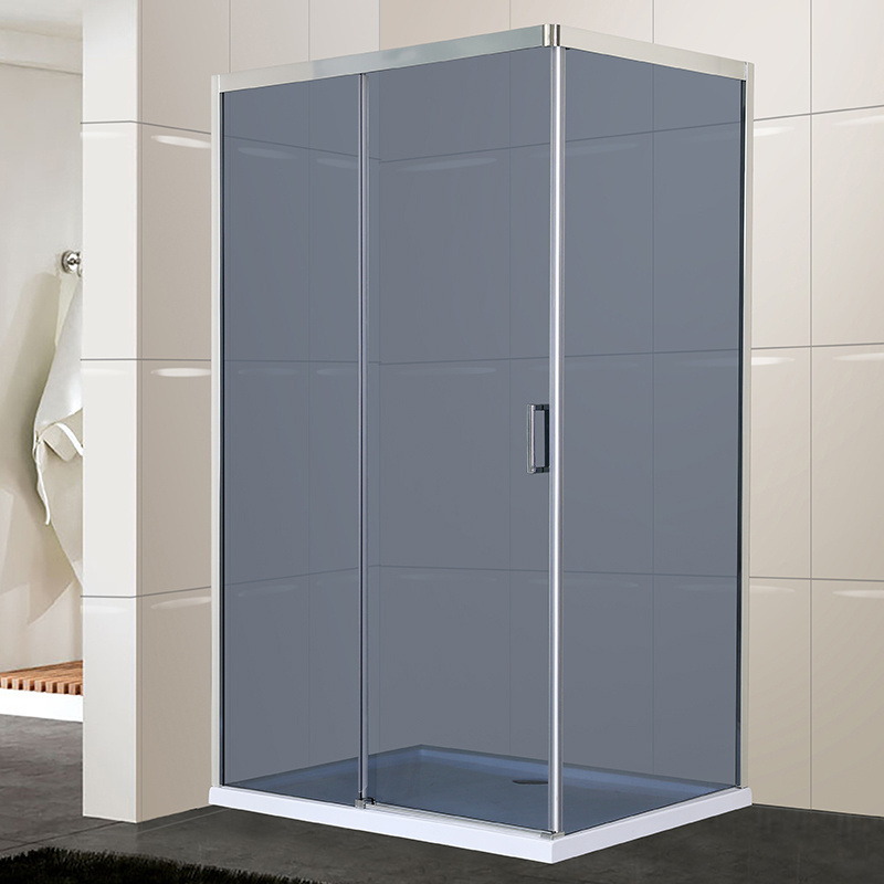 simple corner framed frosted bathtub sliding door round quadrant showers enclosure set