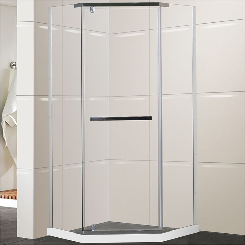 fiberglass diamond stand up shower doors hotel glass corner shower door pivot door bathroom shower enclosures with frame