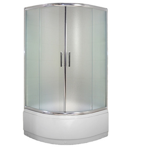 simple corner framed frosted bathtub sliding door round quadrant showers enclosure set