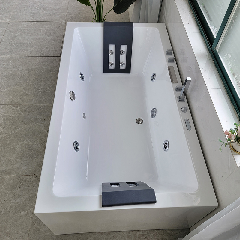 hydro massage bathtub modern acrylic jakuzzi indoor bathtub with massage freestanding whirlpool bathtubs