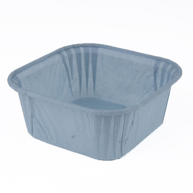 Disposable Food Grade greaseproof bakeware suppliers Paper Baking Cup rectangular muffin Square Cupcake Liners