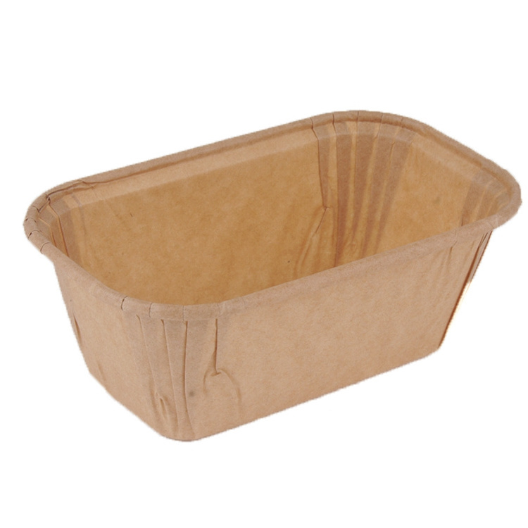 Disposable Food Grade greaseproof bakeware suppliers Paper Baking Cup rectangular muffin Square Cupcake Liners