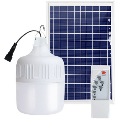 Multifunction Rechargeable Solar Emergency Light Remote Control Energy-saving Led Solar Emergency Bulb