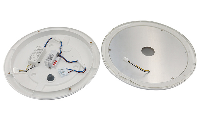 Wholesale Private tooling IK10 IP65 3 CCT &3 Powers  Motion Light Sensor Outdoor IndoorRound Led Ceiling Light