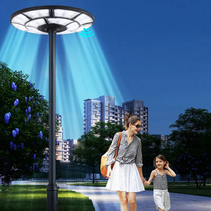 Solar Power 1000W Energy Smart Induction Modern Yard Street Lamp Outdoor Ip65 All In One Integrated UFO Solar Garden Lights