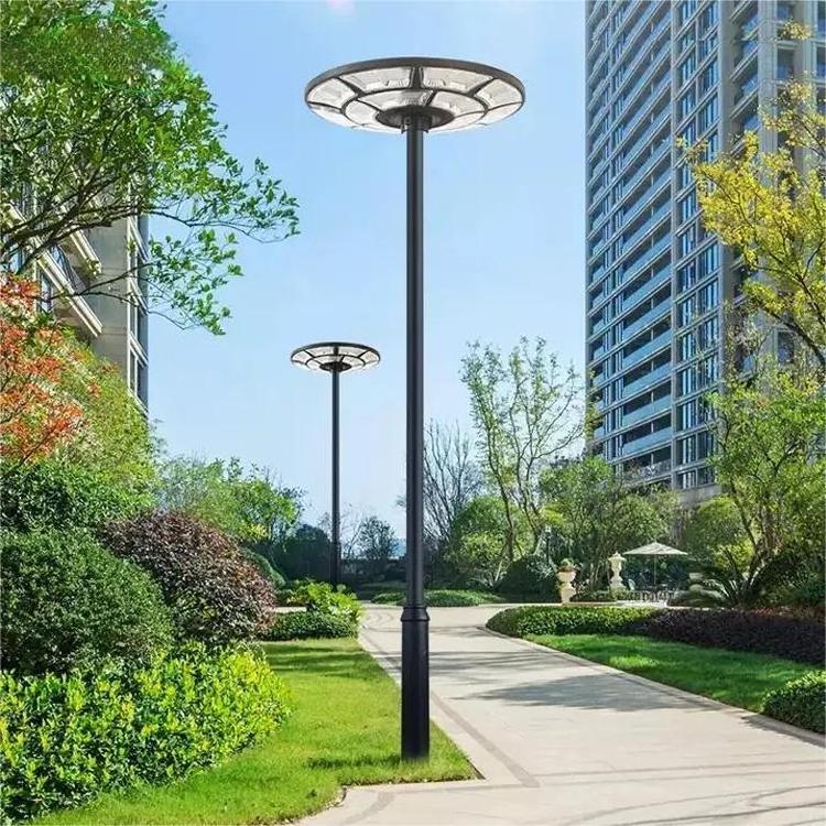 Solar Power 1000W Energy Smart Induction Modern Yard Street Lamp Outdoor Ip65 All In One Integrated UFO Solar Garden Lights