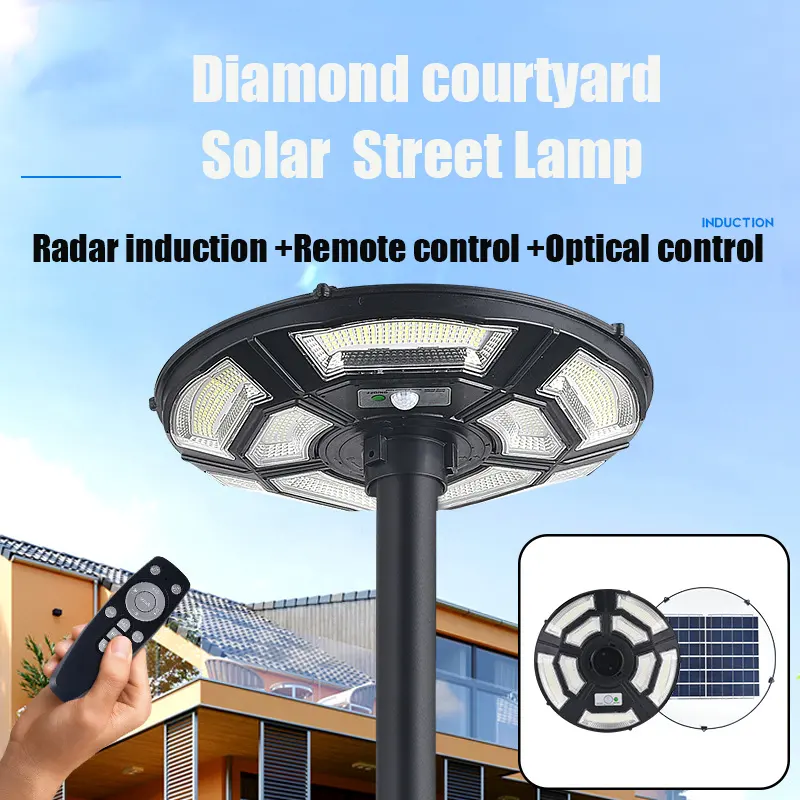 outdoor street solar light led waterproof 500w ufo diamonds solar powered street lights led ufo solar street light