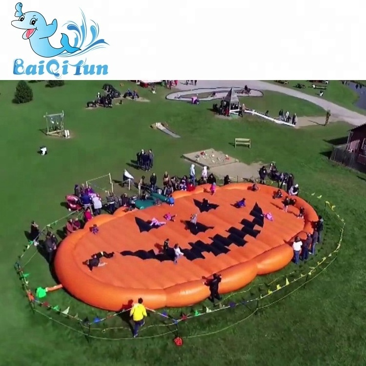 Funny Large Inflatable Jump Pad, Inflatable Pumpkin Pad for Kids