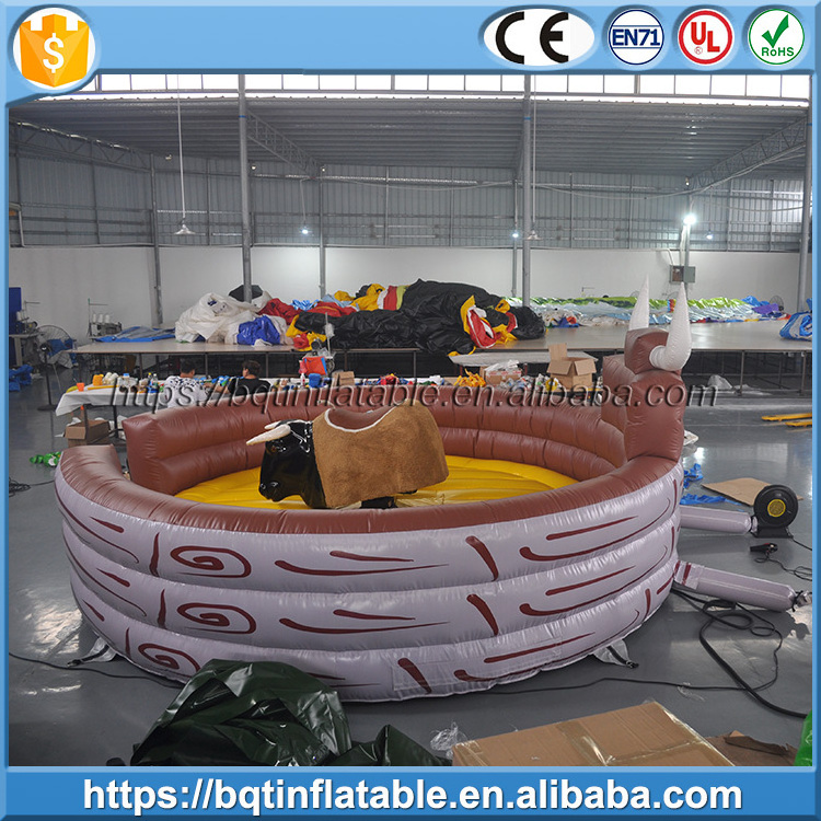 Crazy ride mechanical redeo bull inflatable mechanical bull for sale