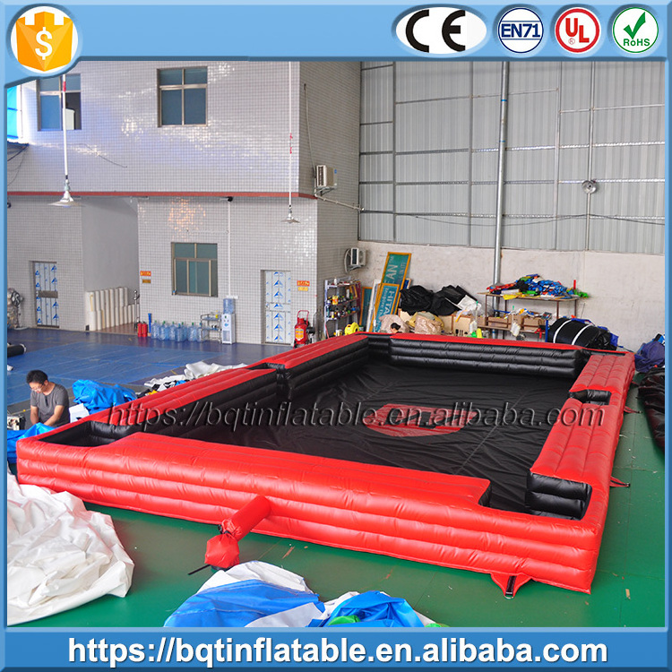 Hot selling games play inflatable football snooker inflatable pool table pitch snooker