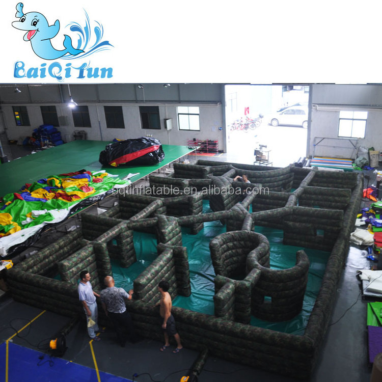 Inflatable Paintball Field Inflatable Paintball Bunker Wall for Challenge Training inflatable maze