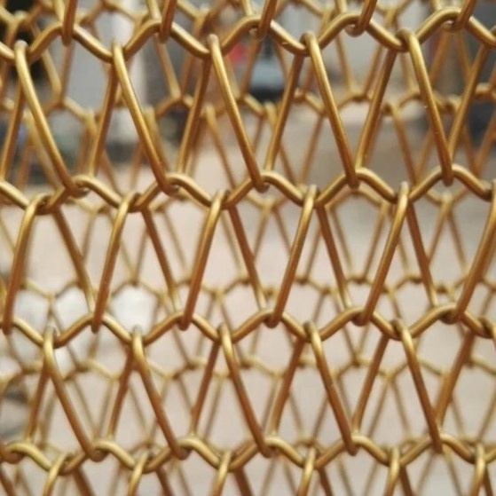 Stainless steel decorative wire mesh metal decorative curtain net crimped wire mesh