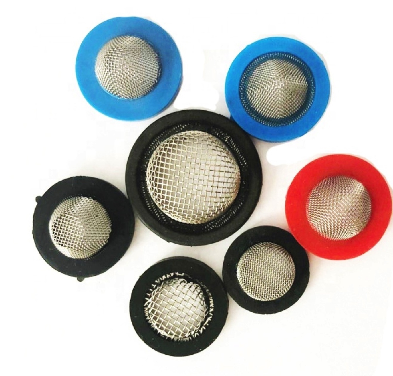 Rubber backside grip tube rubber edge filter mesh 14 tube suction line strainer stainless steel mesh filter for tube